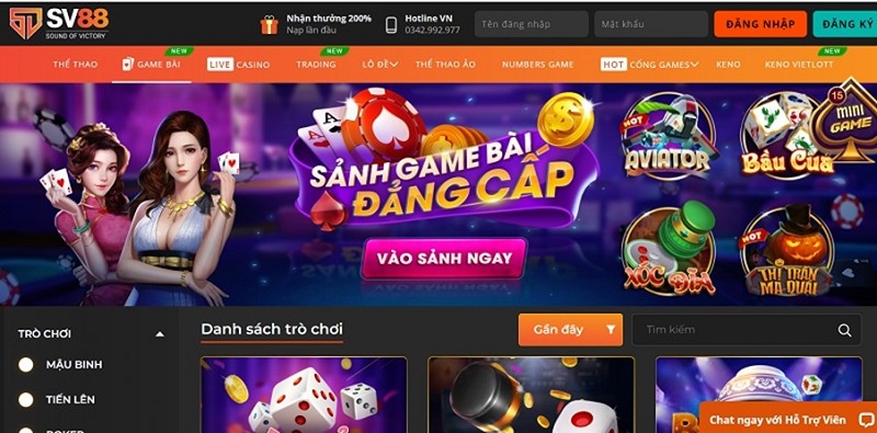 Giới thiệu về cổng game SV88