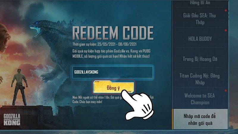 Nhập code PUBG PC miễn phí